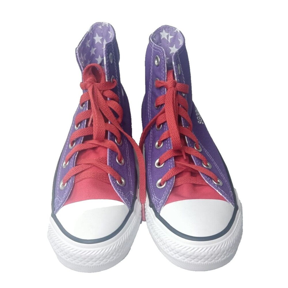 Converse Chuck Taylor All Star Canvas High Top Shoes Women's Size 8 Purple - Picture 5 of 10
